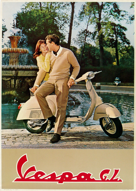 Vintage Vespa Ads and the Celebrities Who Loved Them: A Glimpse into Scooter Glamour Vehicles &; Tra