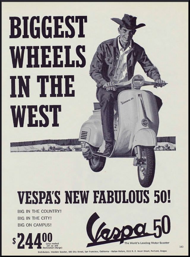 Vintage Vespa Ads and the Celebrities Who Loved Them: A Glimpse into Scooter Glamour Vehicles &; Tra