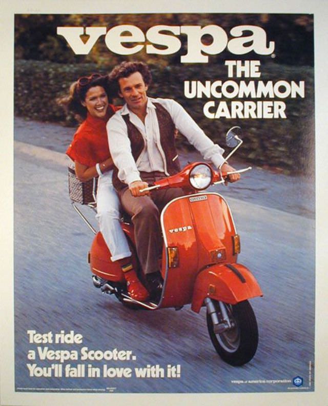 Vintage Vespa Ads and the Celebrities Who Loved Them: A Glimpse into Scooter Glamour Vehicles &; Tra