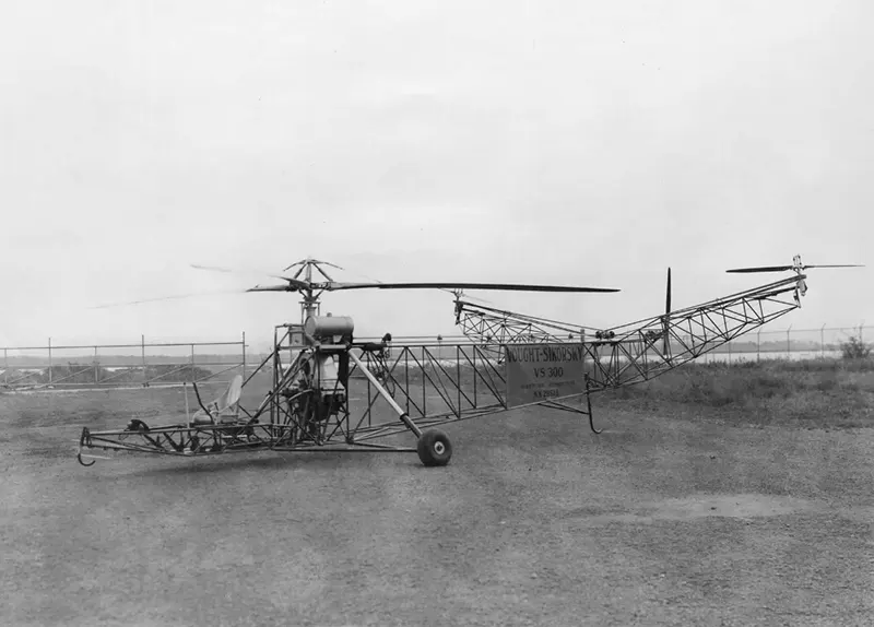 A Look Back at the Vought-Sikorsky VS-300: Pioneering the Skies as the World’s First Successful Helicopter