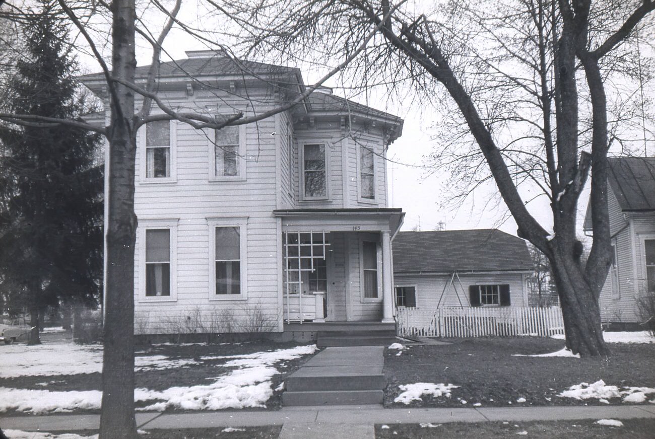 #6 View of 143 Gill Avenue at the corner of W. Church Street and Gill Avenue in Galion, Ohio, 1957.