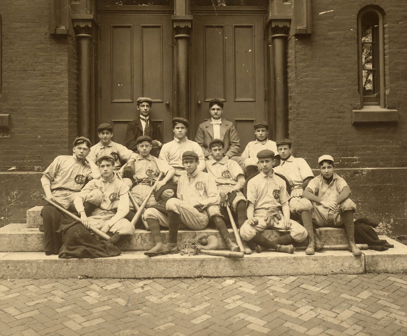 #5 The 1899 Central High School baseball team, including a young George Wesley Bellows, 1899.