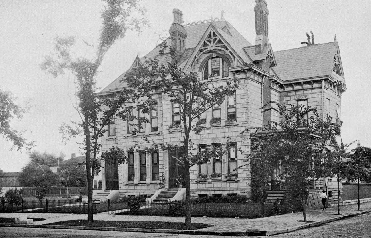 #13 Allen G. Thurman’s home, built around 1885, Queen Anne Style, 1892.