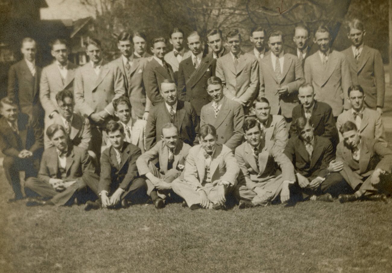 #12 Alpha Chi Sigma fraternity at OSU, with William Clare Barnett, 1926.