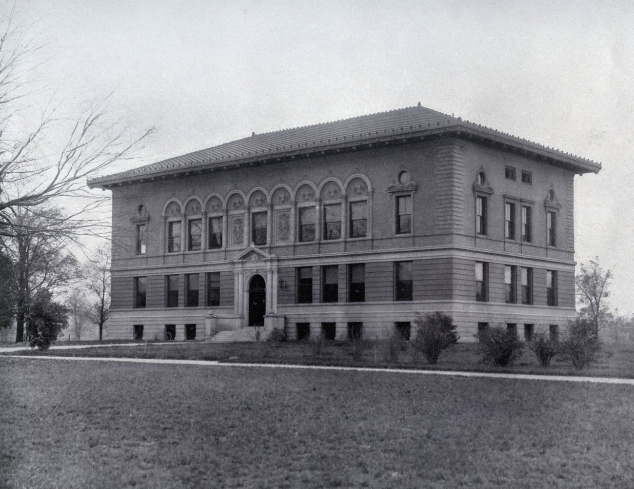 #13 Biological Hall at The Ohio State University, designed by Yost & Packard, built in 1898, demolished in 1924, circa 1900.