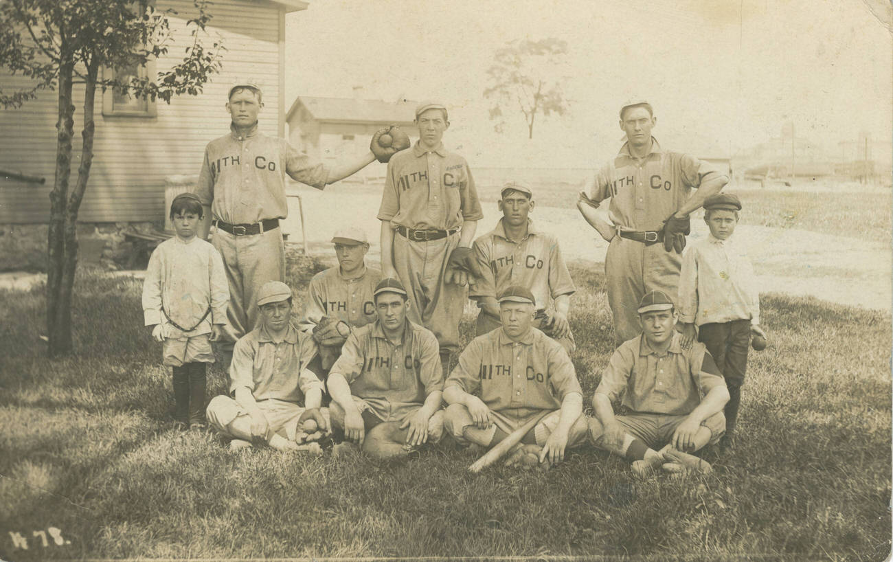 #9 The 11th Company baseball team at Columbus Barracks, 1920s
