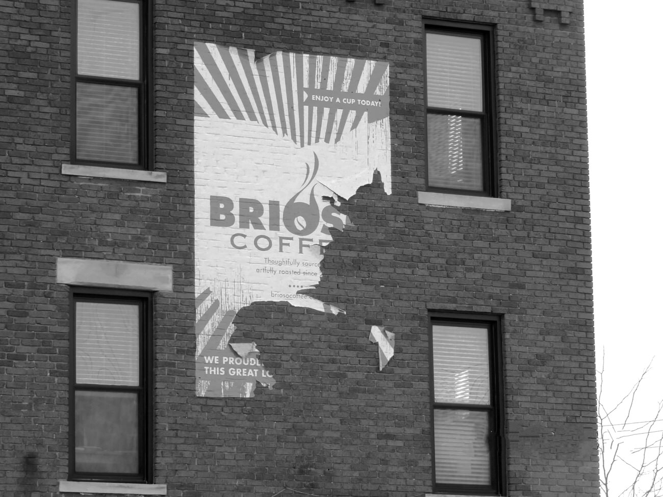 #18 Brioso Roastery and Coffee Bar sign at 333 E. Long, spotted by John Sauer, 1990s