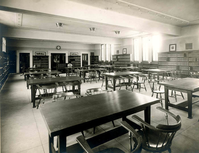 #19 Interior of the Columbus Metropolitan Library’s Main Reference Room, 1970s