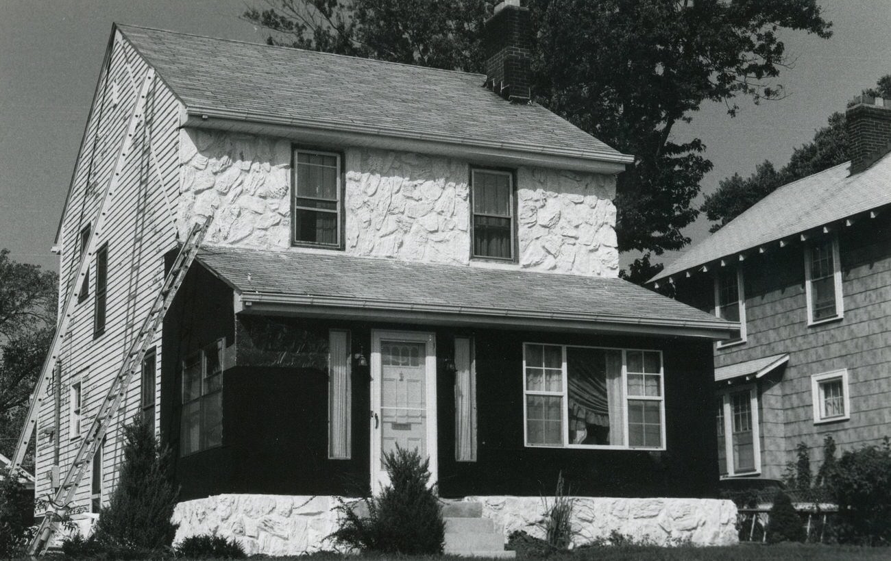 #9 157 Nashoba Ave. in Hilltop, captured for a guide by the Greater Hilltop Area Commission on local history and architecture, 1980s
