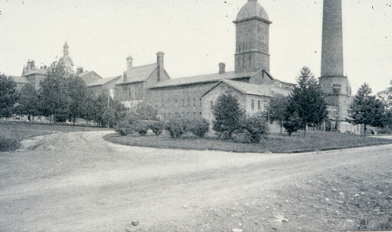 #35 Rear view of Columbus State Hospital’s south wing, 1900.