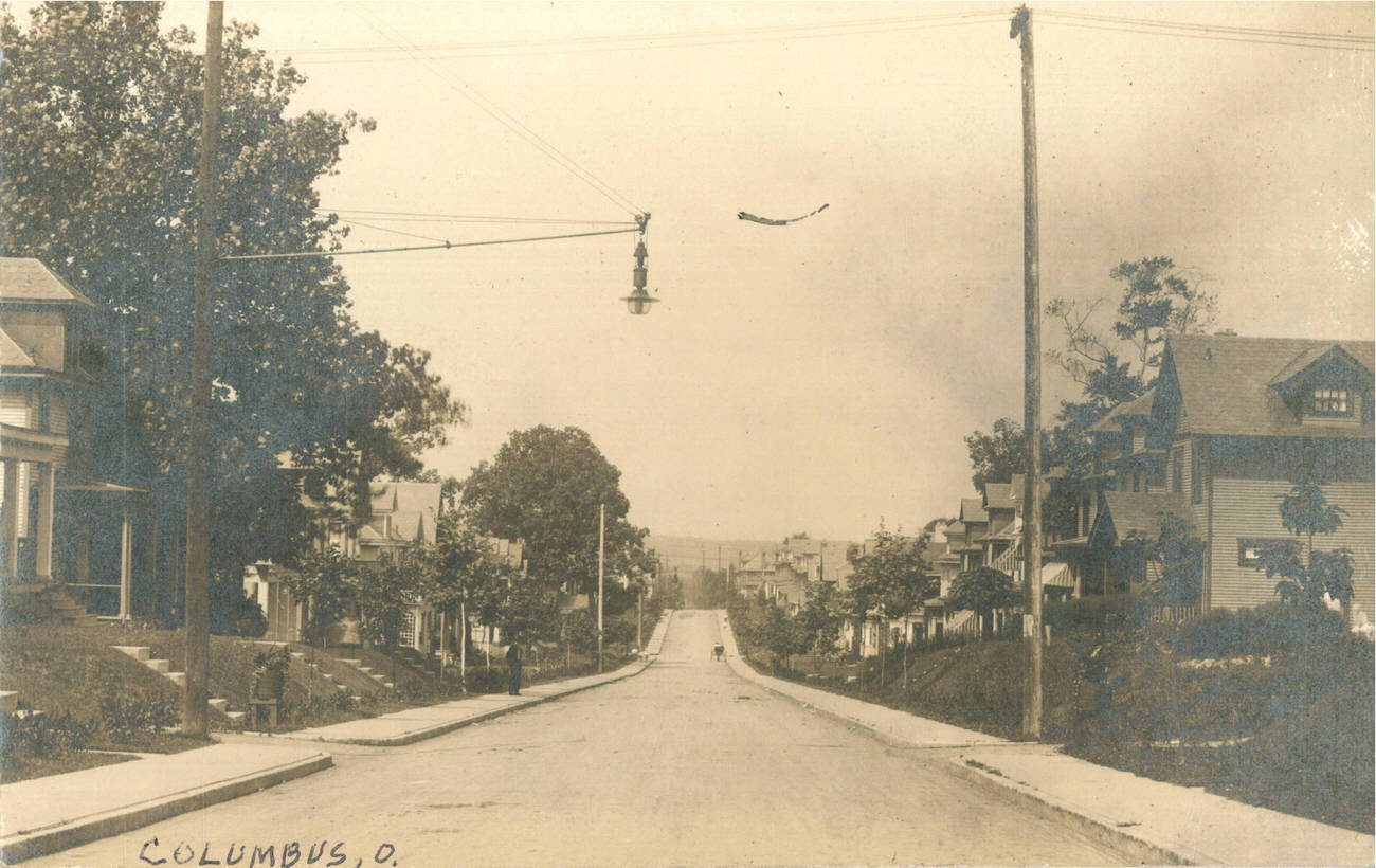 #19 Typical residential street in Columbus, 1940s