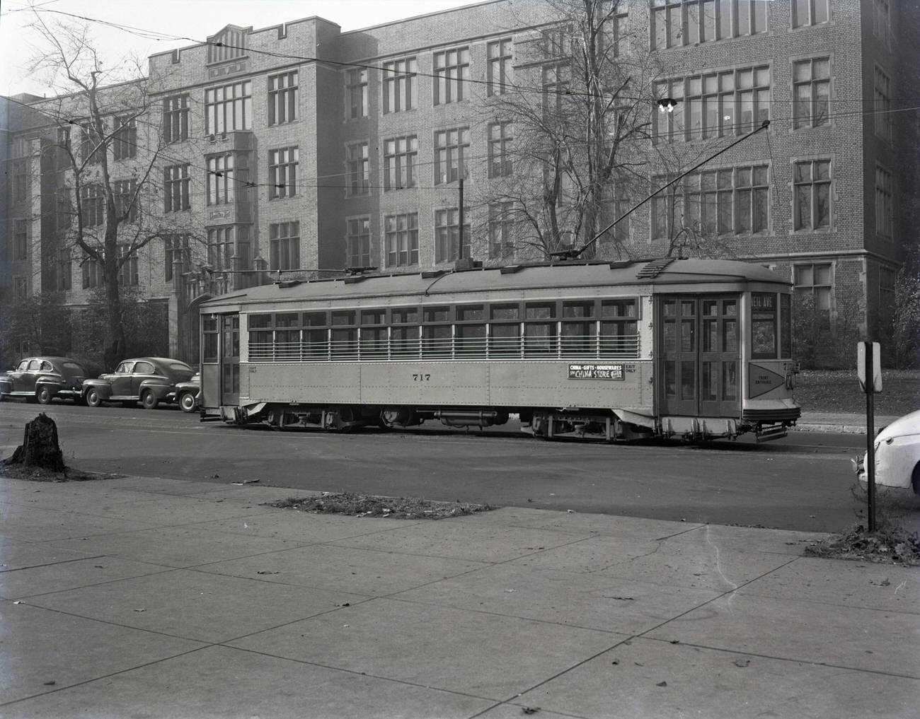 #3 Photograph of Columbus’ last street car, 1948.