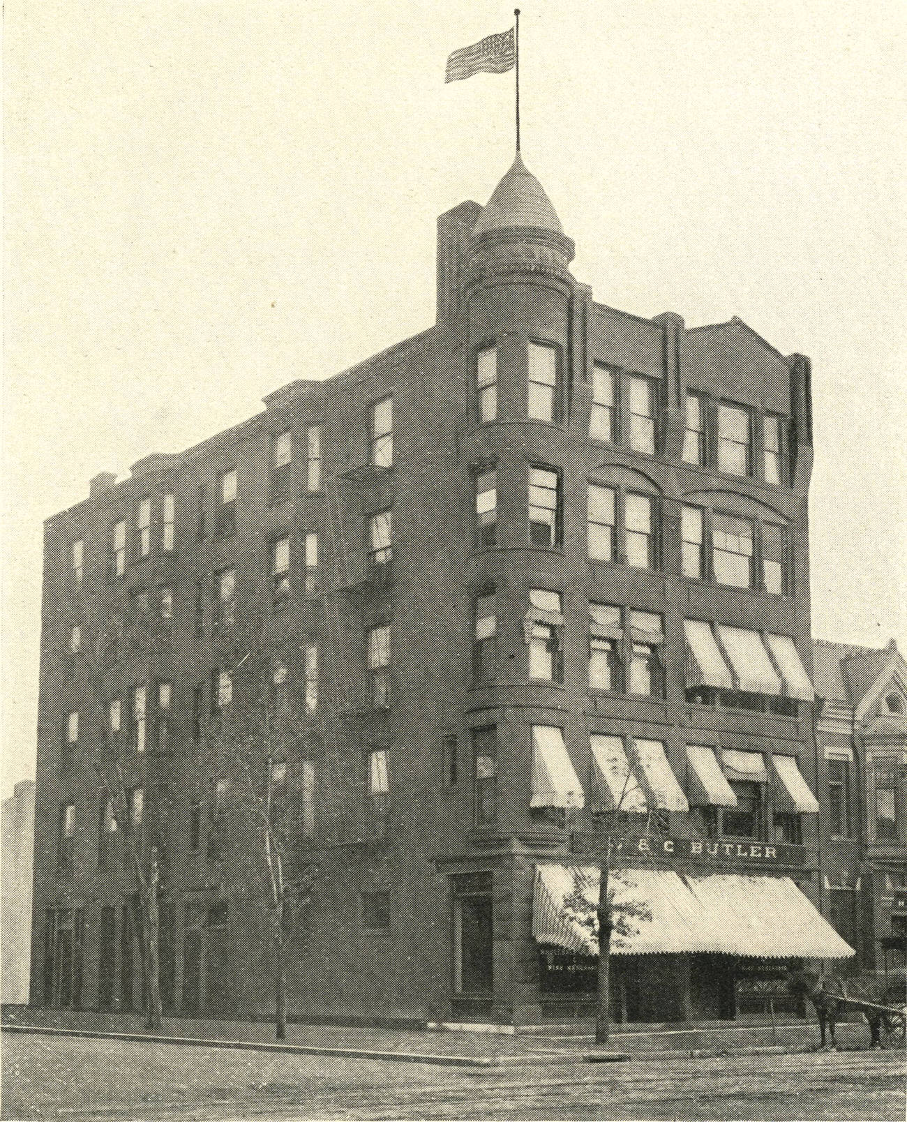 #40 Corner of Gay and South Streets, Columbus, 1901.