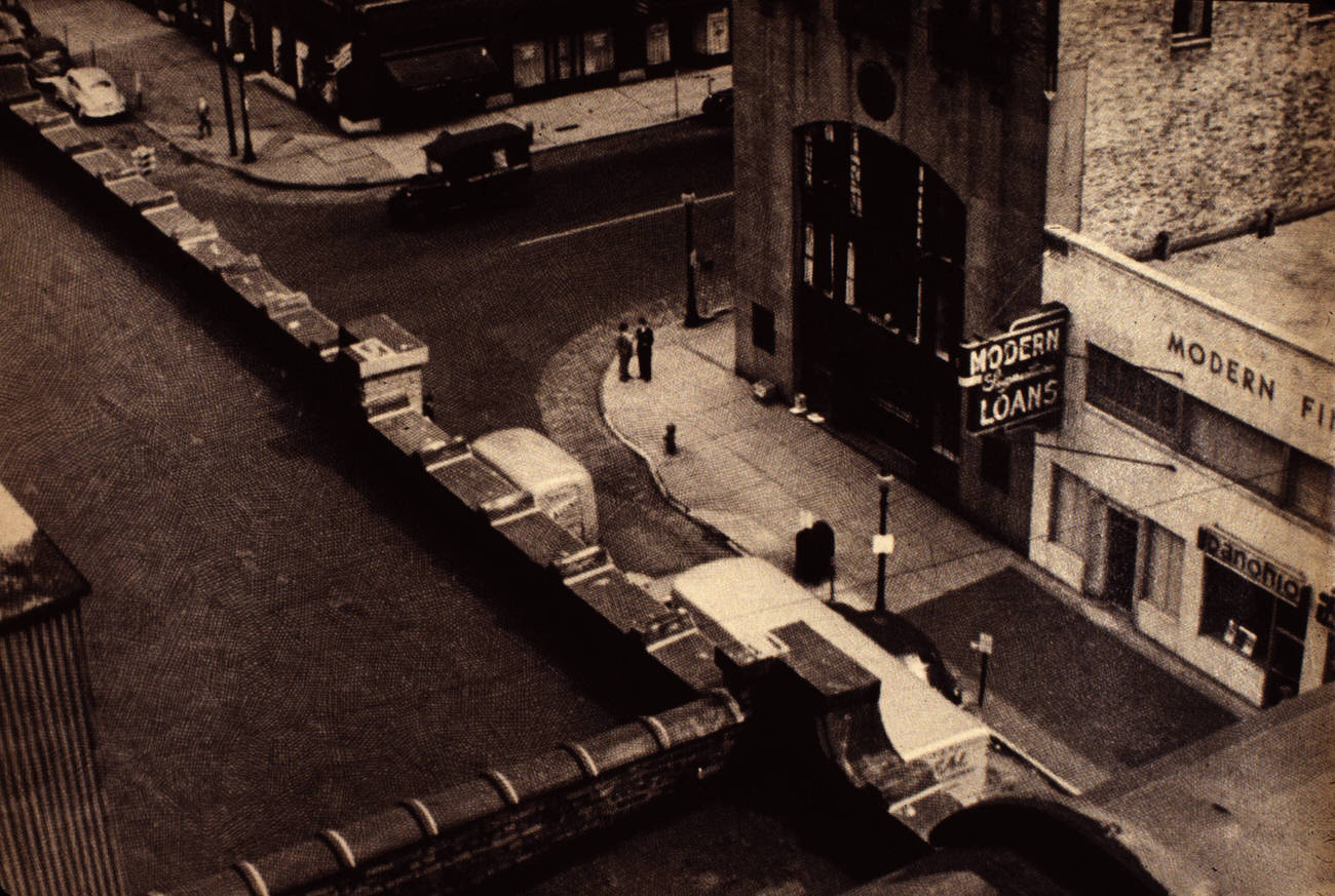 #23 Rooftop view of Modern Finance Building and Ohio State Savings Building on East Gay Street, 1940s