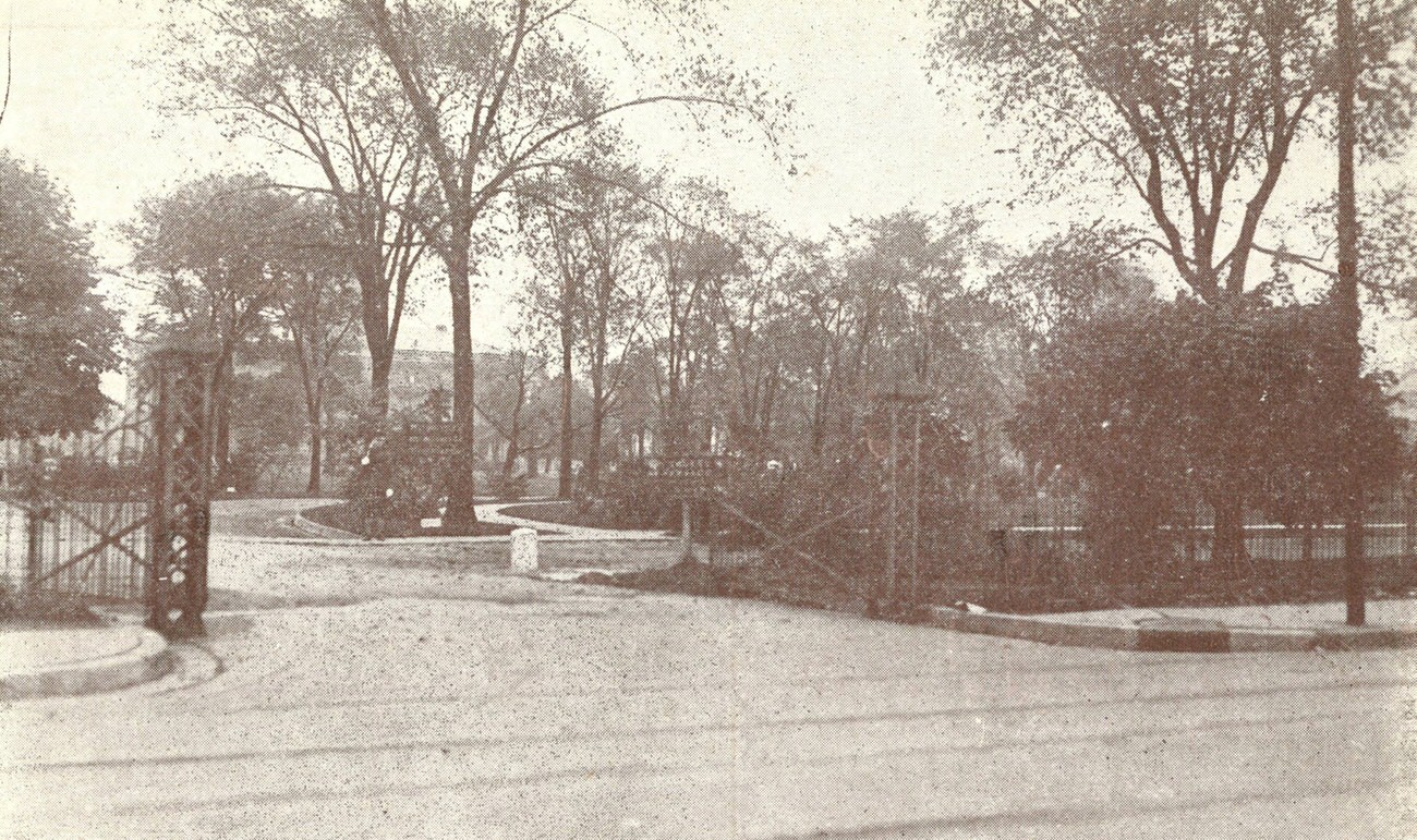 #1 Main entrance gate to Columbus Barracks, later renamed Fort Hayes, 1880s