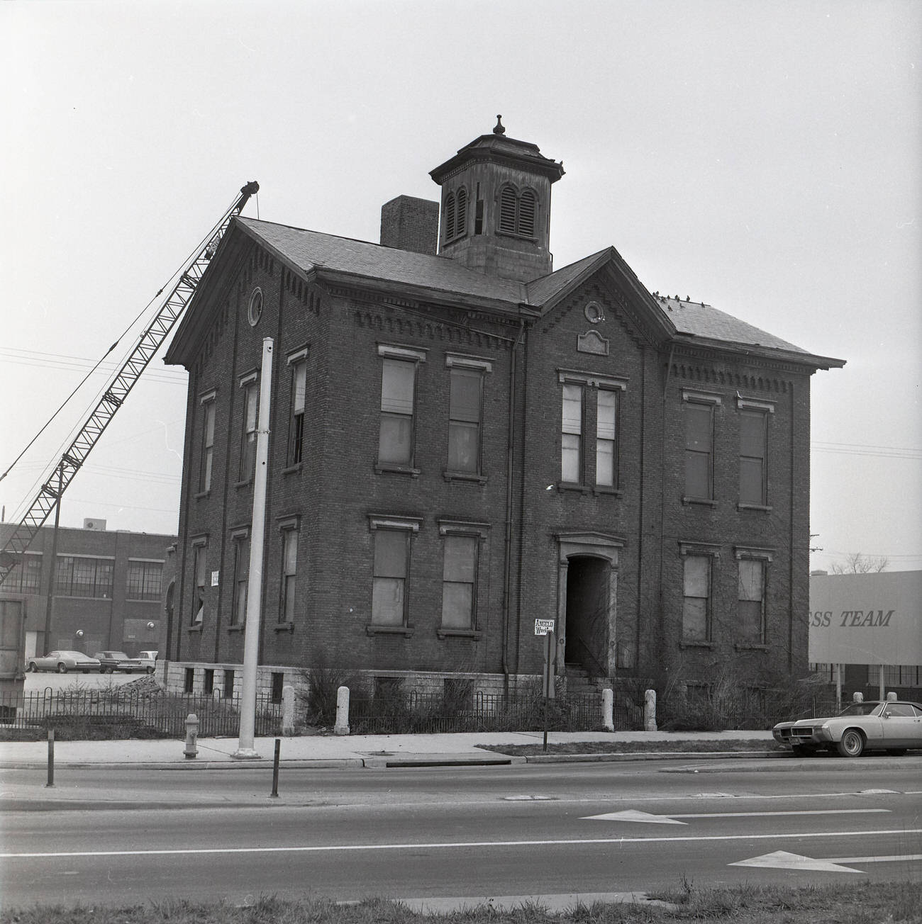 #34 Fourth Street Elementary School demolition, originally opened in 1863, Circa 1967.