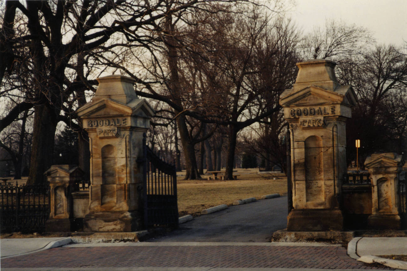 #35 South gate of Goodale Park, installed in 1870, Circa 1997.