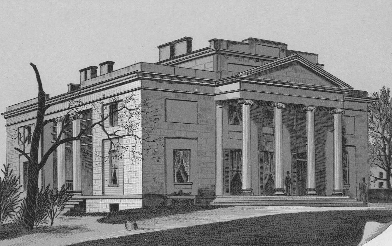 #58 Governor’s Mansion, originally Alfred Kelley’s home, used by Governor James E. Campbell 1890-1892.