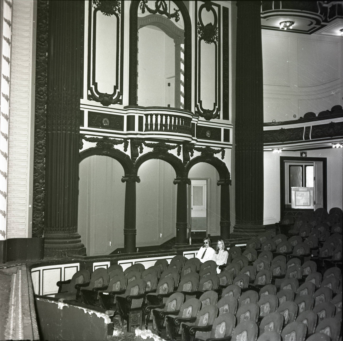 #34 Hartman Theater interior before demolition, opened in 1911 and demolished in 1971, Circa 1971.