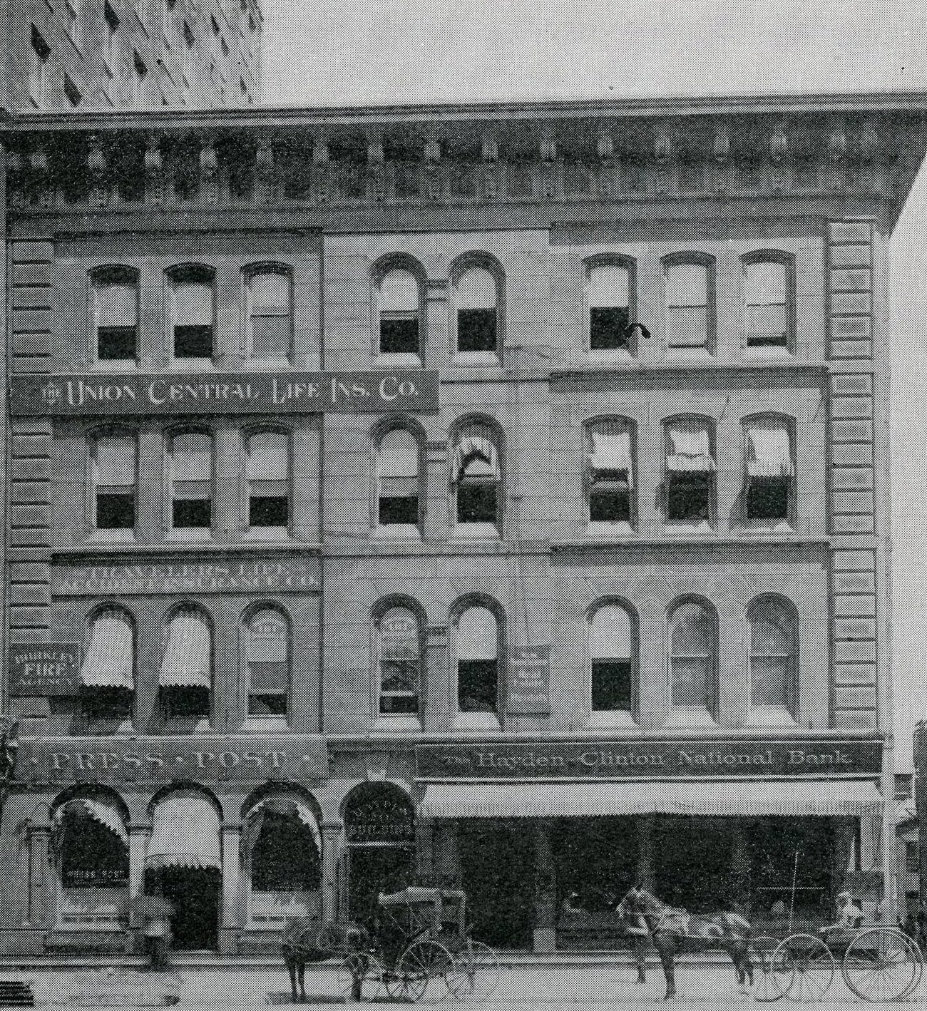 #68 Hayden-Clinton National Bank, established in 1900, oldest building on Capitol Square, 1901.