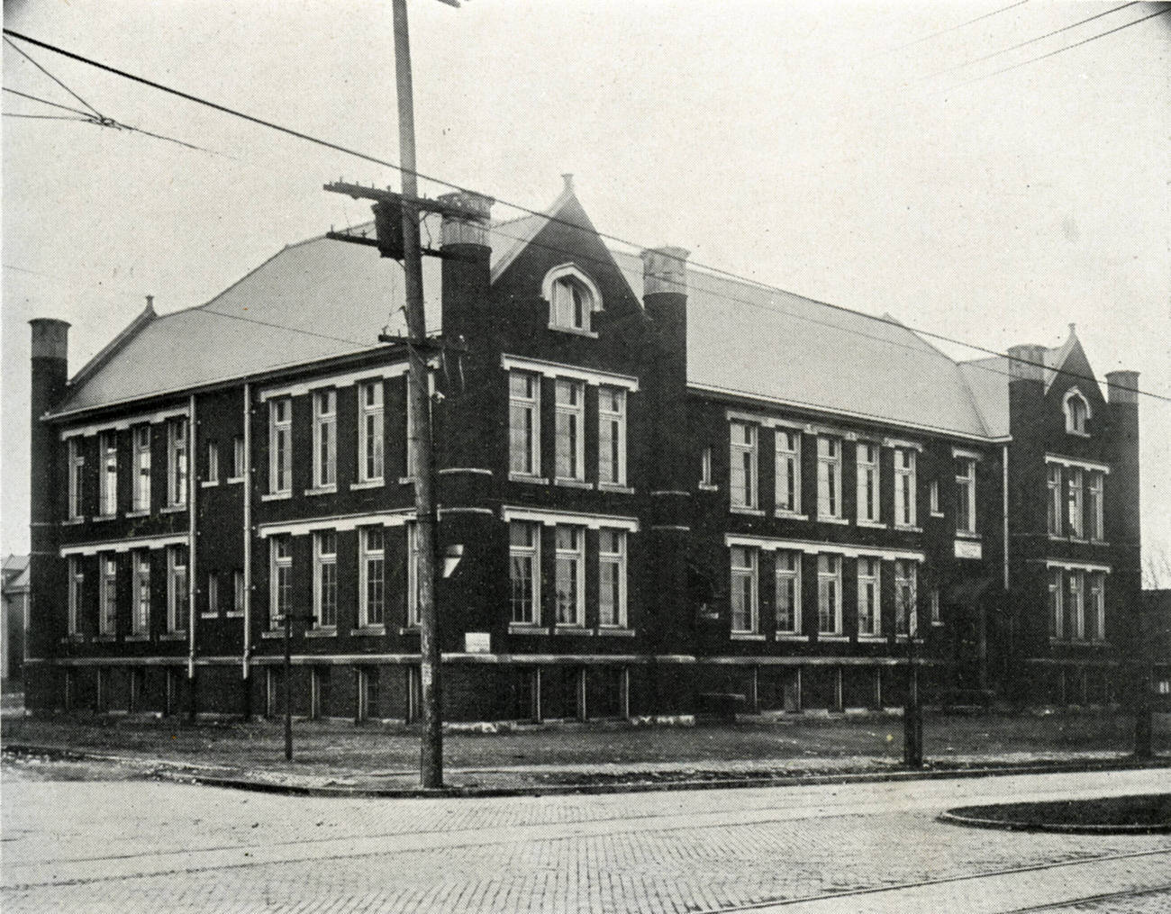 #93 Holy Family School, built in 1912 and closed in 1971, Circa 1915.