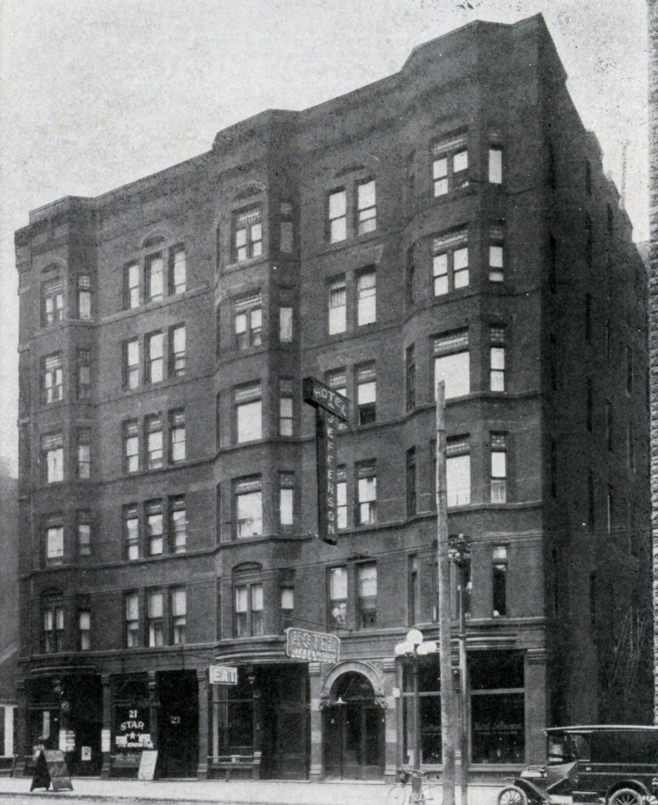 #97 Hotel Jefferson, Spring and High Streets, 1916.