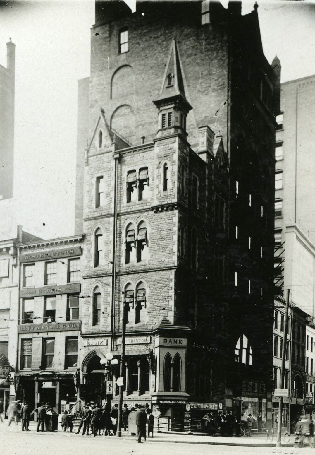 #74 Huntington National Bank, opened 1878, first location at 1 S High Street, 1890s