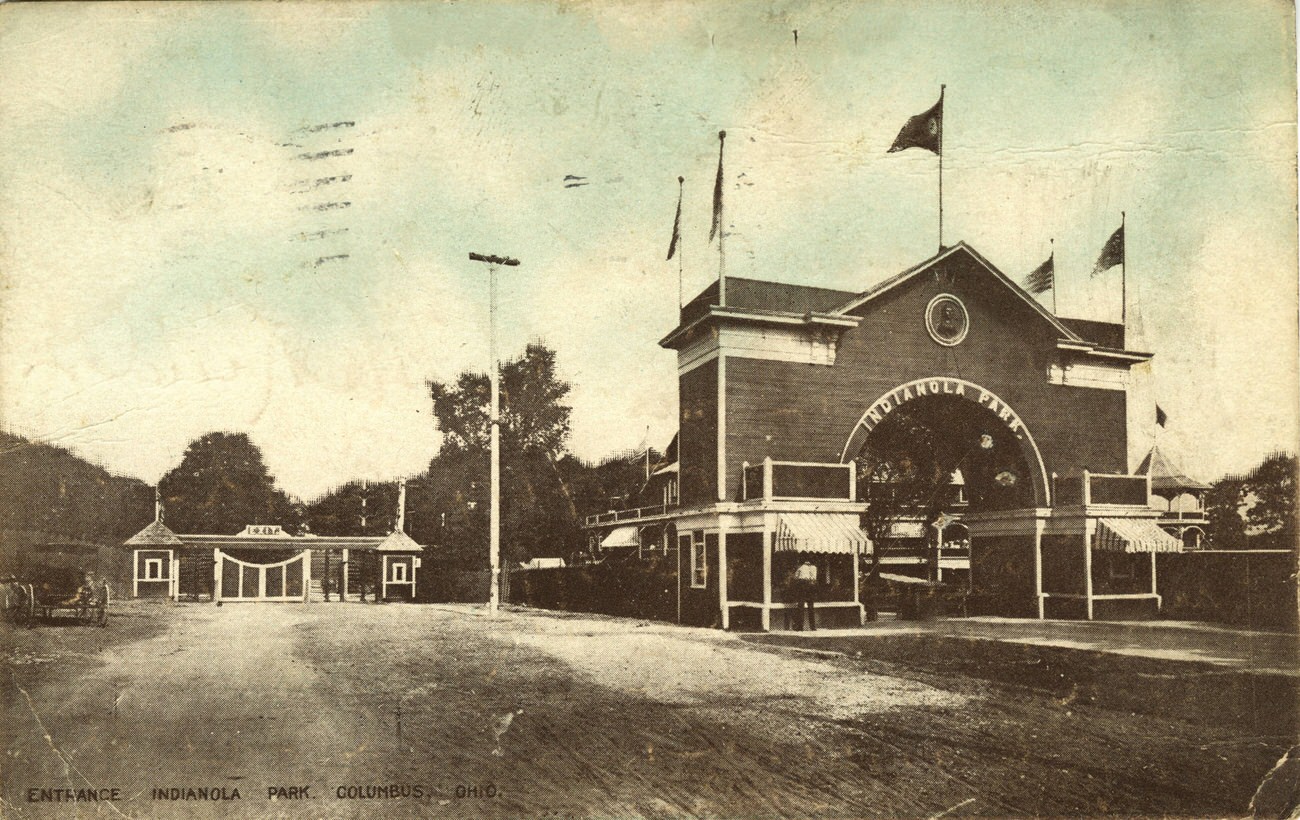 #99 Indianola Park Entrance, 1913.