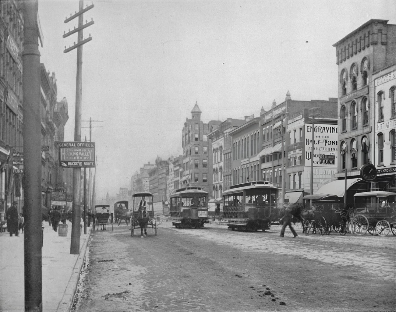 #77 High Street, Columbus. Ohio’, circa 1897.