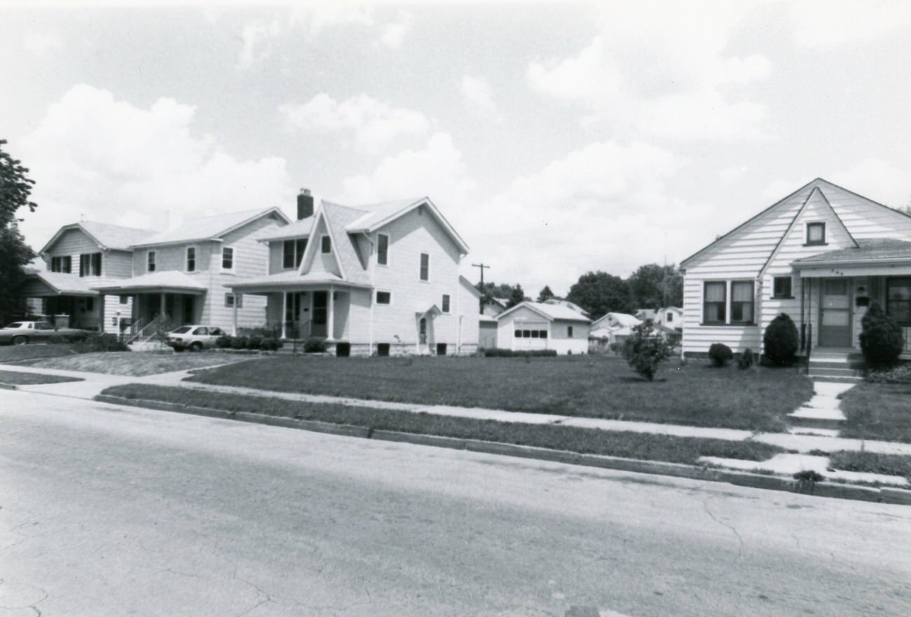 #131 548, 538, and 534 Larcomb Ave. in Hilltop, featured in the Greater Hilltop Area Commission’s guide, 1980s.