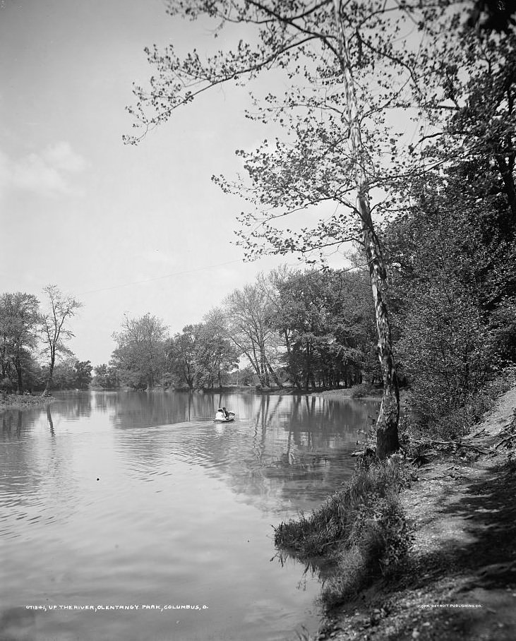 #130 Up the river at Olentangy Park, Columbus, Ohio, 1900s
