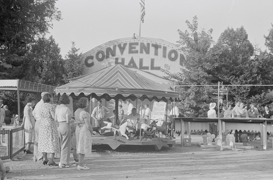 #43 Scenic view at Buckeye Lake Amusement Park, Columbus, Ohio, 1938.