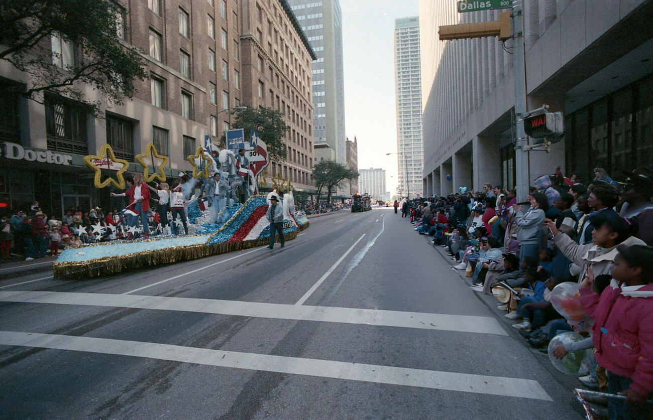 #105 Houston Livestock Show and Rodeo parade, February 20, 1988.