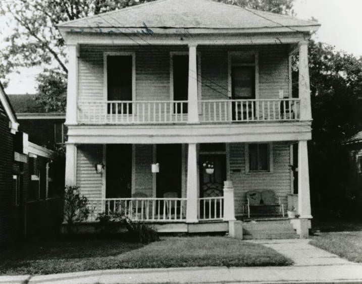 #112 Front of Jack Yates House, Houston, 1984.