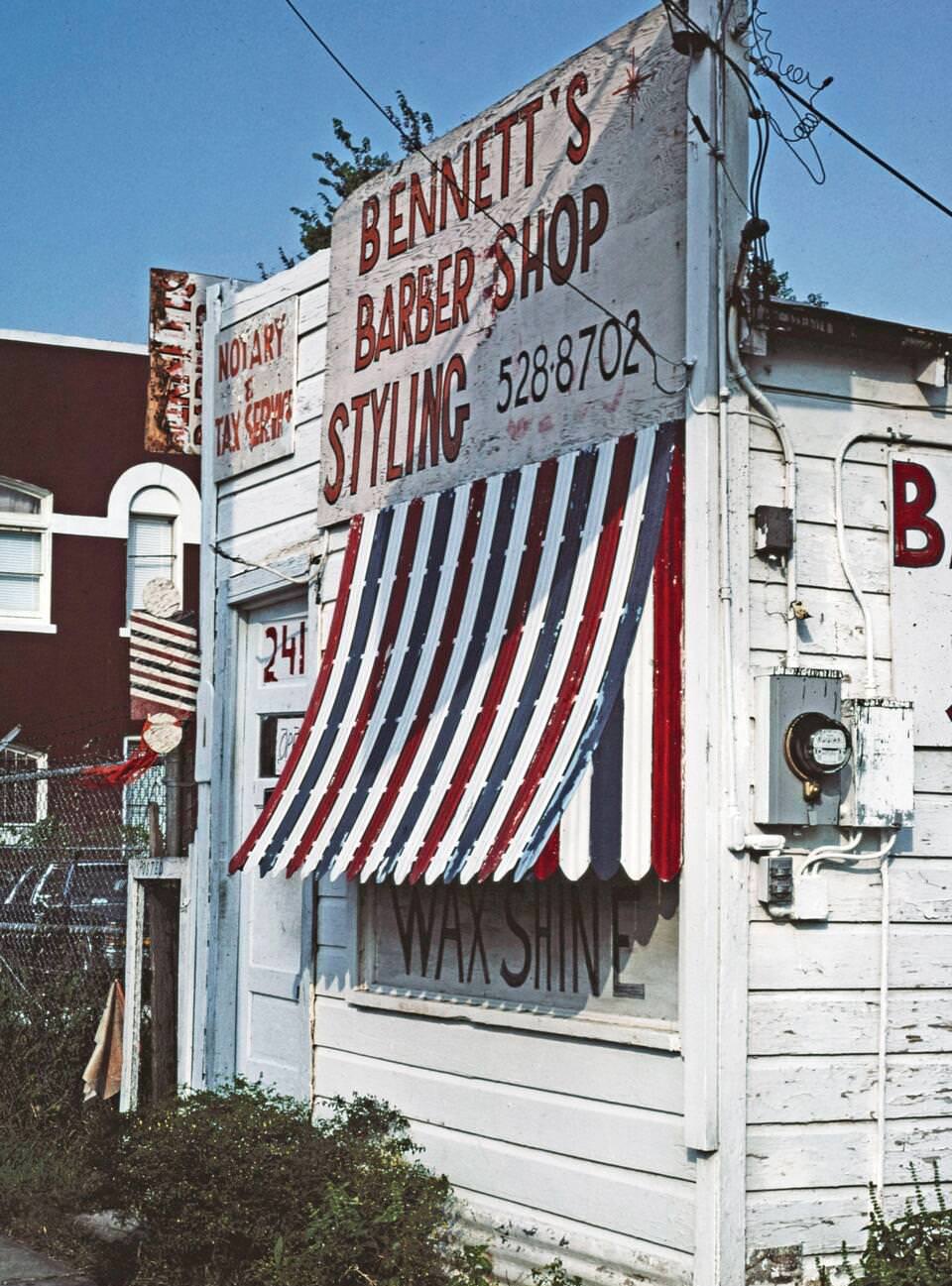 #124 Bennett’s Barber Shop, Houston, 1983