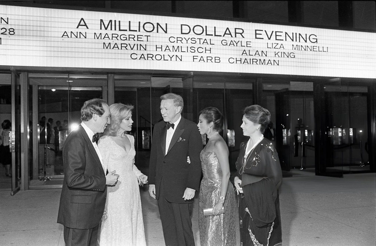 #52 Early arrivals for a benefit concert at Jones Hall, Houston, Texas, 1983.