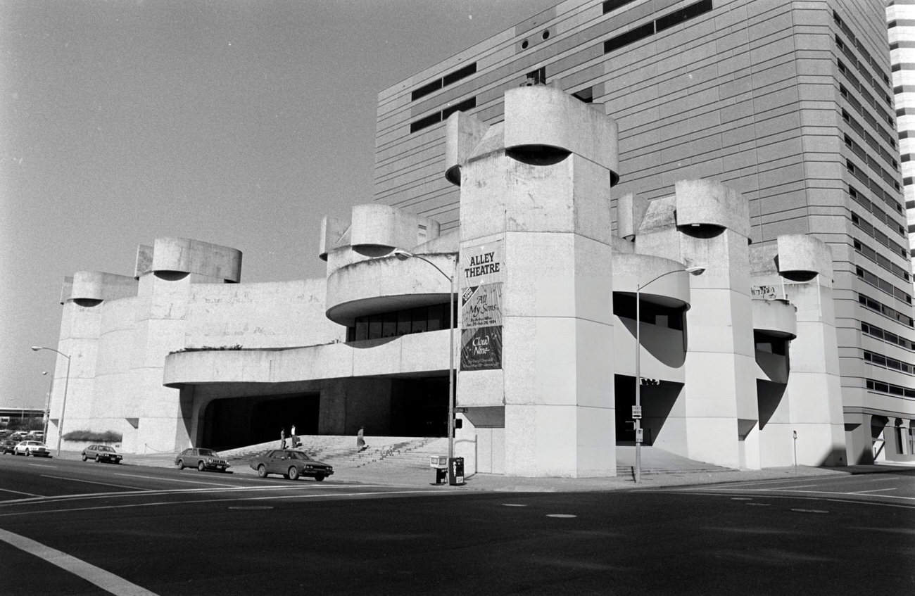 #98 The Alley Theatre during a benefit honoring playwright Arthur Miller, Houston, Texas, 1984.