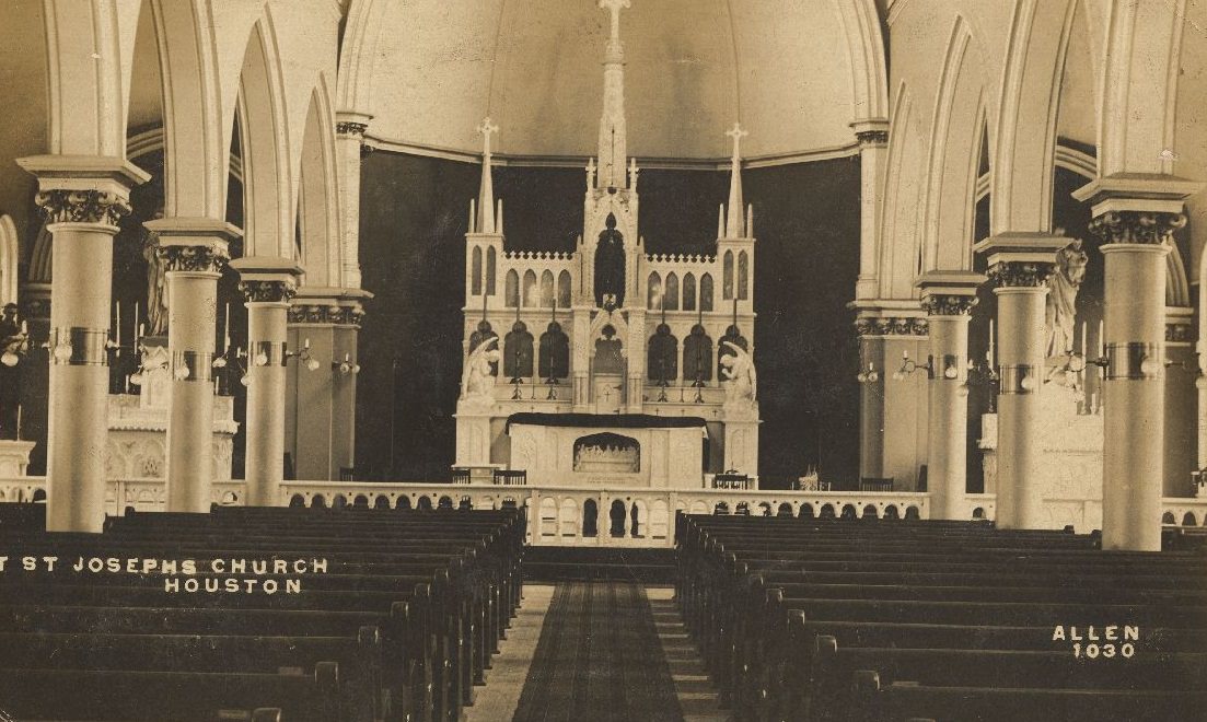 #4 St. Joseph’s Church interior, Houston, Texas, 1911