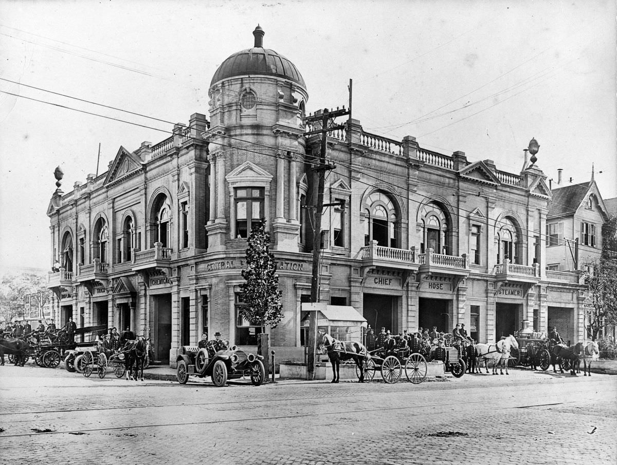 #49 Central Fire Station, Houston, 1921.