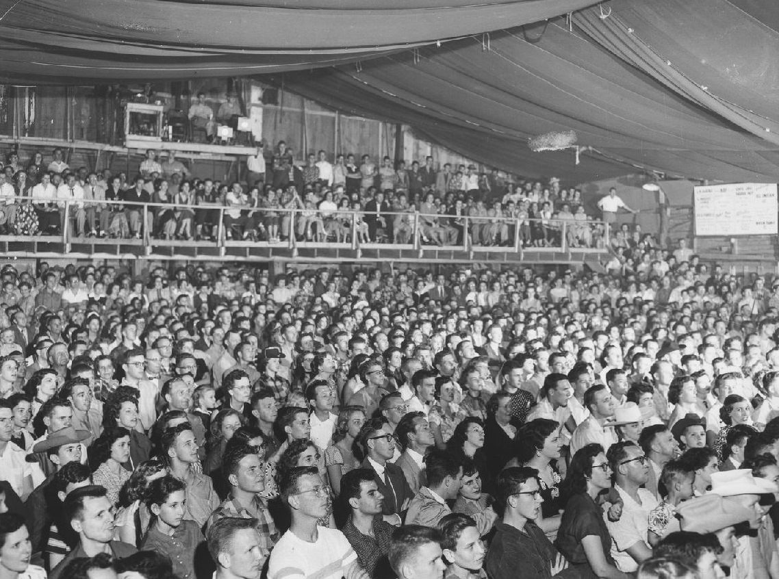 #36 Frontier Fiesta audience, 1950s.