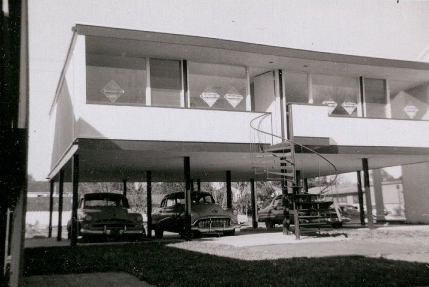 #39 Fred Winchell Studio and Apartments construction, Houston, Texas, 1953.