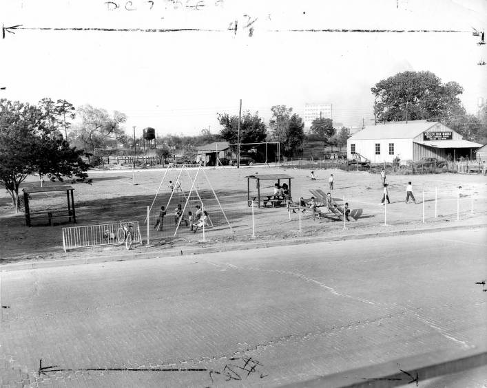#76 Playground next to Iron Works building, 1970s