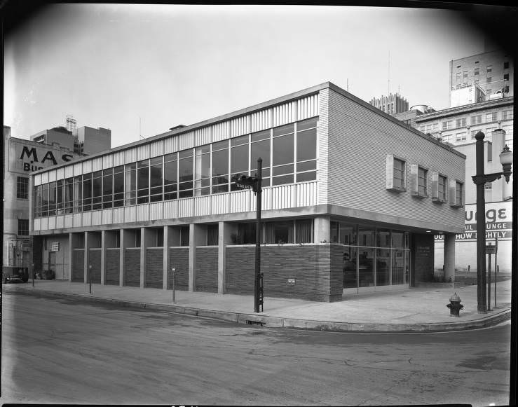 #63 Farm & Home Saving & Loan Association buildings, Houston, February 1952.
