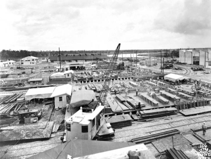 #33 Northeast view of shipyard, 1941.