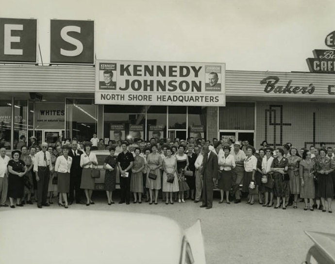 #59 Kennedy-Johnson Campaign Workers in Houston, 1960.