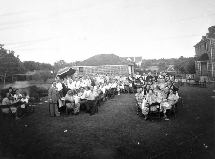 #43 Greek community in Houston at an outdoor meal, 1940s