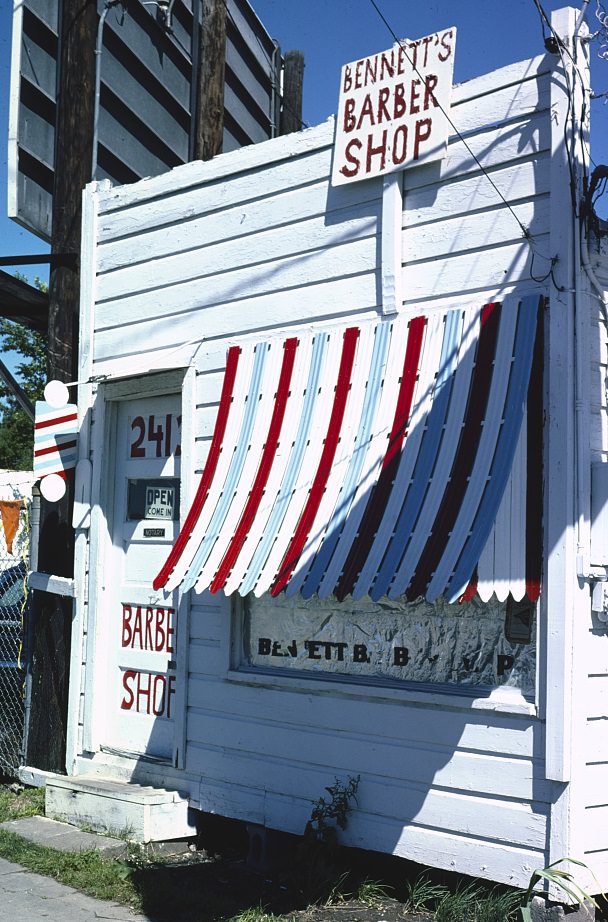 #80 Bennett’s Barber Shop in Houston, Texas, 1977