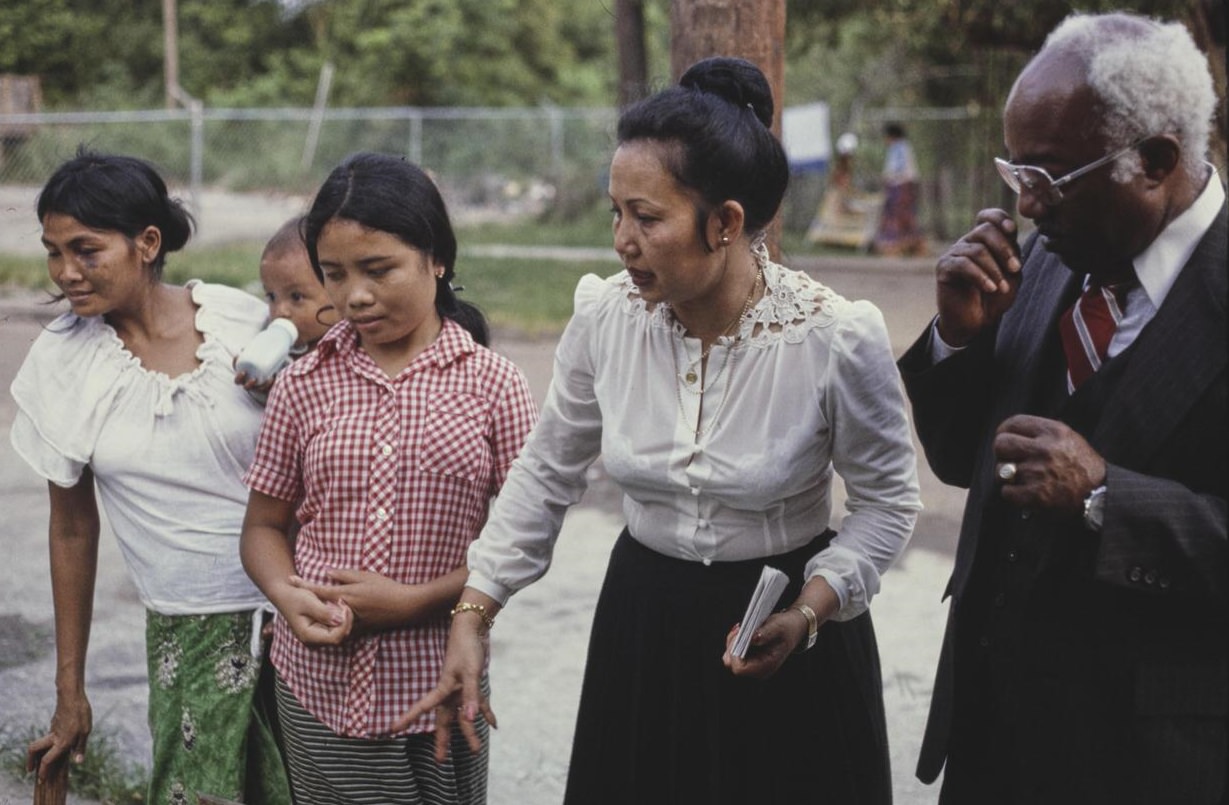 #100 Khmer Village scenes and street party on Shreveport Blvd. in Houston, 1990s