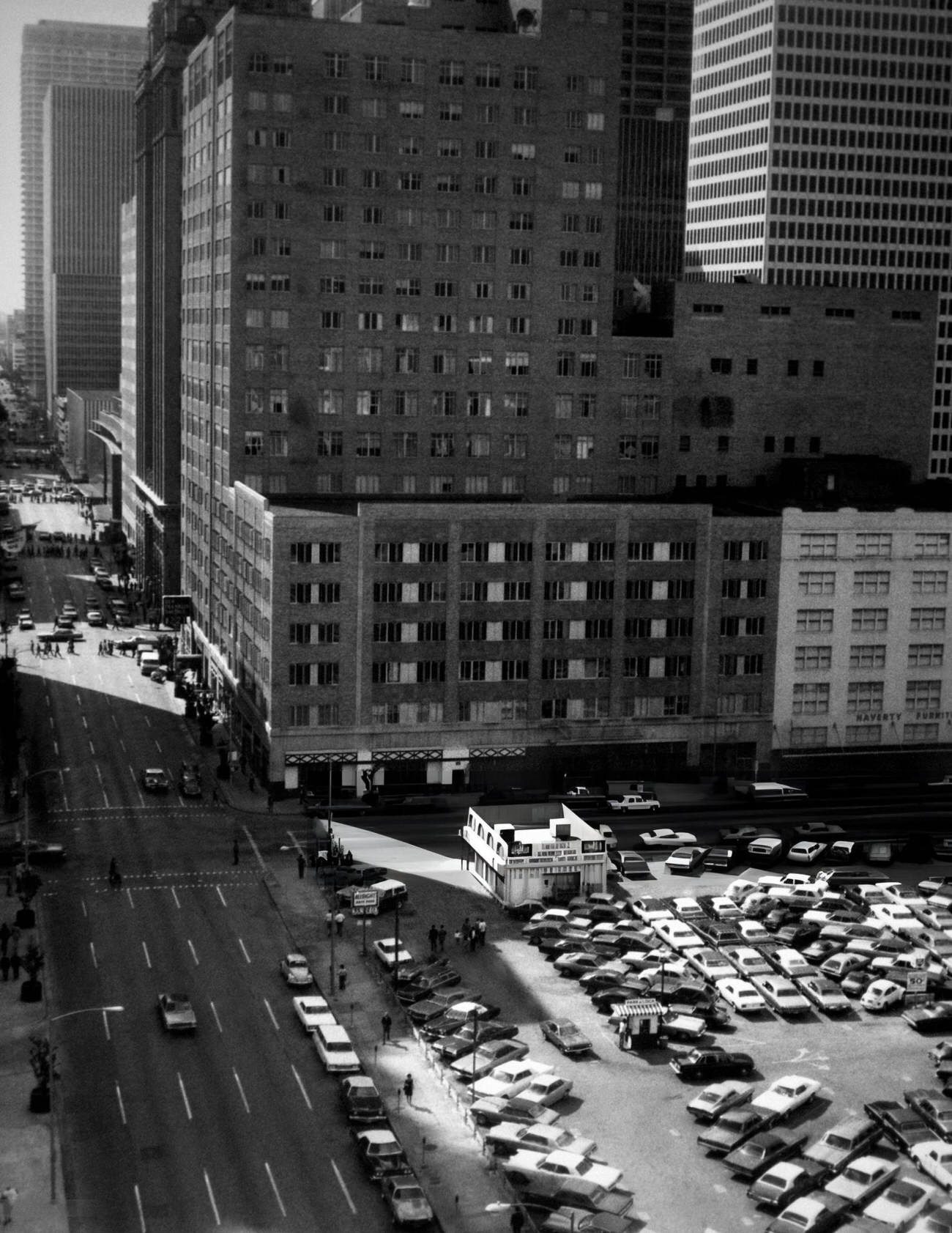 #58 Parking lot in downtown Houston, Texas, 1973.
