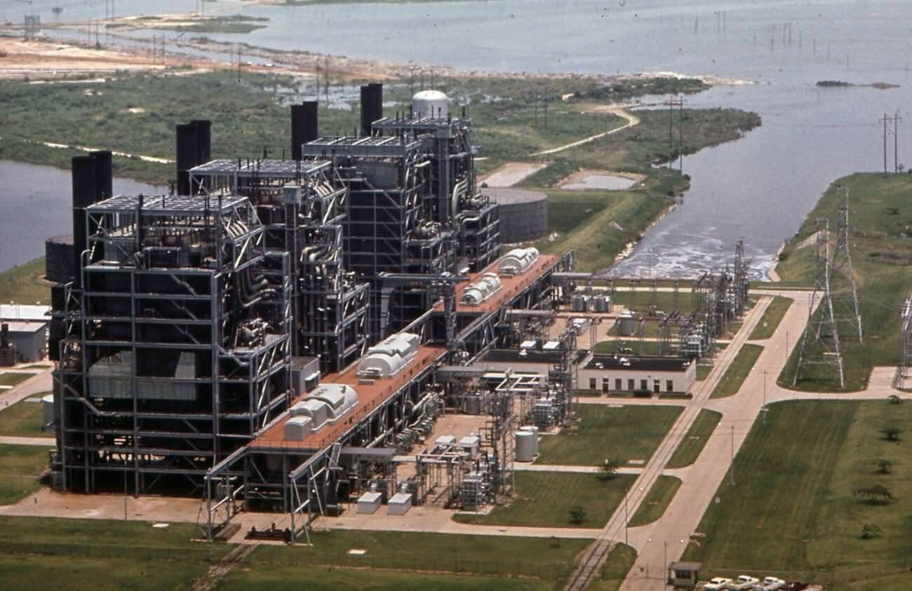 #45 Houston Lighting and Power Company on Galveston Bay, 1973.